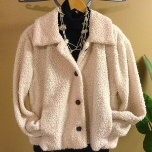 Cozy Sherpa Collared Jacket
